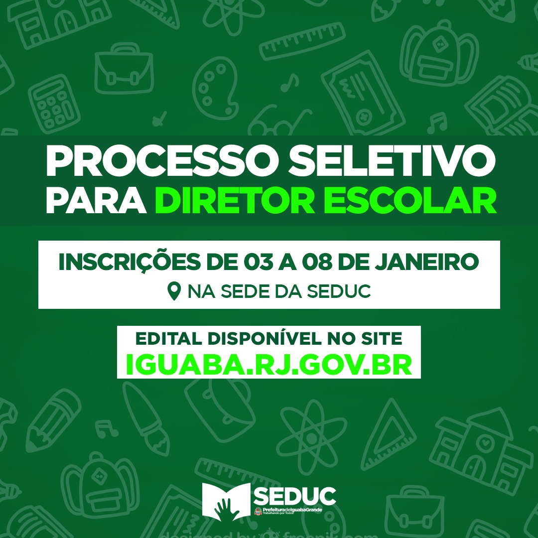 edital 01 2025 - processo seletivo diretores